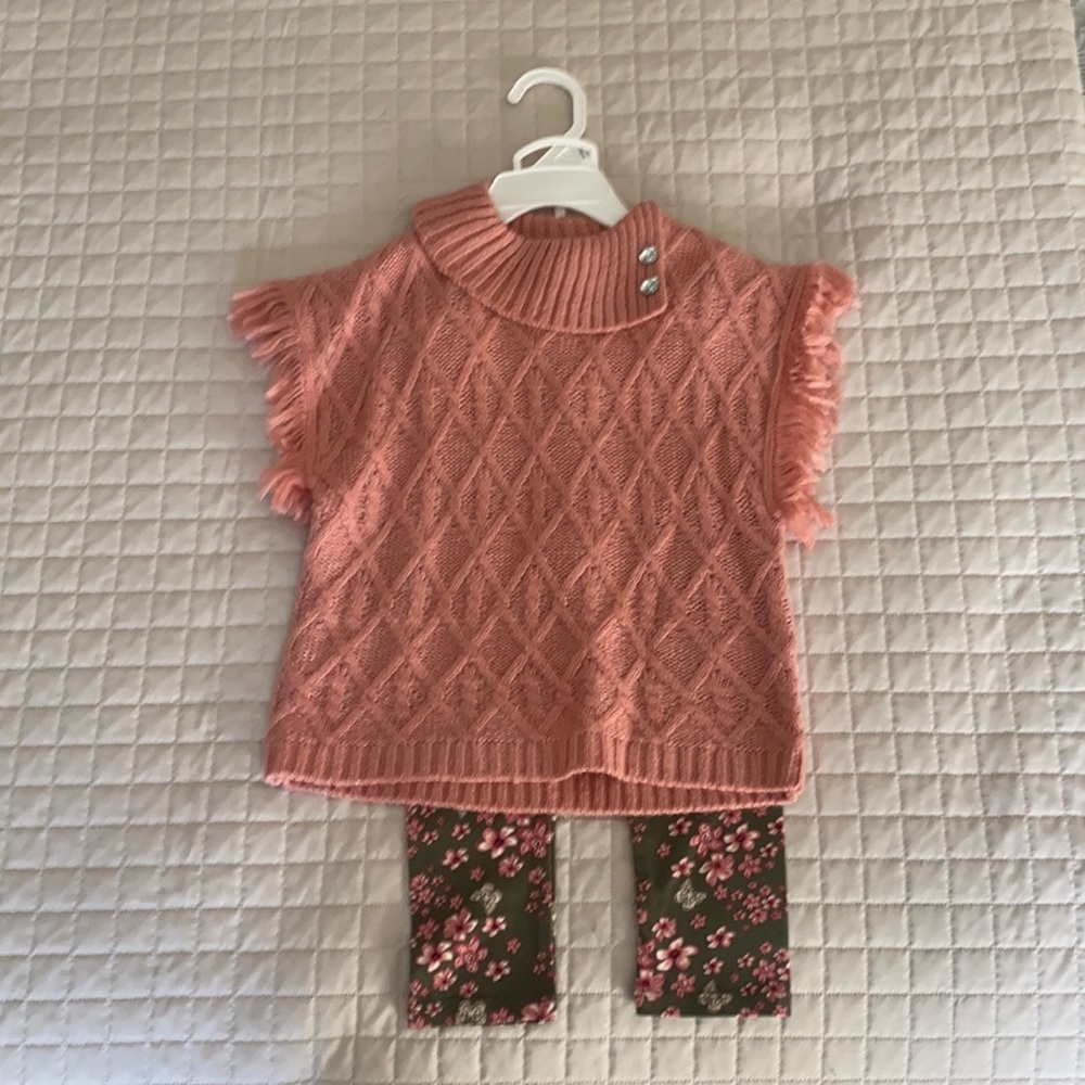 Little Lass 18m Sweater/Leggings Set NWT